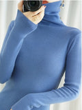 2026 Autumn And Winter New Korean Version Of The Short-Term Casing Pile Collar High-Collar High-Collar Tight-Dile High-Supreet Sweater