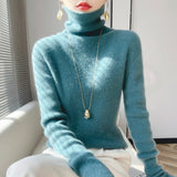 Big Explosion Wool Blending 2026 Autumn And Winter Women's Heap Of Simple Short-Case Knitted Bottom Sweater