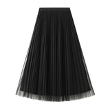 Double-Sided Wear 100-Fold Skirt Half Body Autumn And Winter Large-Size A Skirt 2025 New Belly Skirt D1802