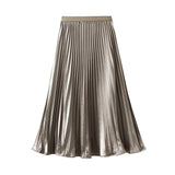 Fine Beads Of The Big Skirt Women In The Autumn Of 2025 New Temperamental Organ Folding Long Dress 8959
