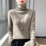 Big Explosion Wool Blending 2026 Autumn And Winter Women's Heap Of Simple Short-Case Knitted Bottom Sweater