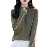 Fine-Woven Wool 2026 Autumn And Winter New Women's Short Loose Lace Lace Lace Hollow Bottom Jersey Sweater