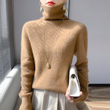 Big Explosion Wool Blending 2026 Autumn And Winter Women's Heap Of Simple Short-Case Knitted Bottom Sweater