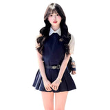 College Wind Vest Dress Women's Summer 2025 New Explosion Small Man Wearing A Uniform Suit Skirt