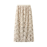 Cumien Liang Split Dress Girl Autumn And Winter Plush Plush Tweed Su Thin Straight A-Dress Dress D8513