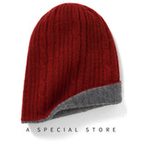 Cashmere Autumn And Winter New Women's Clothing Knitting Warm Fashion Thick Casual Flip Casual Casual Wear Hat