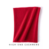 Cashmere 2026 Autumn And Winter New Women's Clothing Warm Small Scarf Thicken Around The Neck Knitted Solid Color Neck Cover