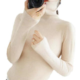 2026 Autumn And Winter New Korean Version Of The Short-Term Casing Pile Collar High-Collar High-Collar Tight-Dile High-Supreet Sweater