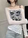 Design Suffeled Shoulder Long Sleeve Sunscreen Shirt Women Spring And Summer Slimming Pure Hot Hot Girl Thin Clothes