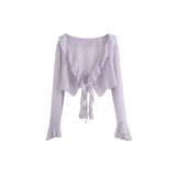 2026 New Lotus Leaf Side Purple Raging Dress Dress Women Unique Beauty Podle Dress Set