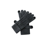 Cashmere 2026 Autumn And Winter New Men's And Women's Universal Touch ³é³é³é³éSů Riding Windproof Knitted Five-Fingling Gloves