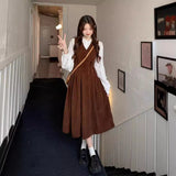 Early Autumn Dress With Two Sets Of College Style Dress Women's Autumn And Winter 2025 New Dress