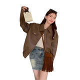 2026 Spring And Autumn New Old Money Wind Jacket Lady Medard Wears Sichuan Tourism Autumn Curry Coat