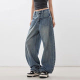2025 Winter Trend With New Loose Curved Jeans With Thin Retro Trousers