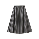 Autumn Fashion New Folding Skirt In The Long Dress Spring And Autumn Female Hanging A Skirt 9870