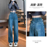 Black High-Waisted Straight Jeans Women Autumn And Winter Trend New With Velvet Pear Shape Narrow Version Of Thin Leggings