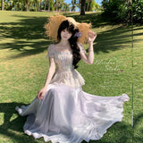 2026 Spring And Autumn Summer Beautiful Holiday Dress Fairy Beads High-Level Sense Of Thin Half Body Skirt