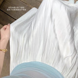 2026 Spring And Autumn Summer Beautiful Holiday Dress Fairy Beads High-Level Sense Of Thin Half Body Skirt