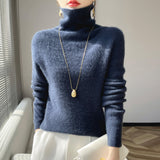 Big Explosion Wool Blending 2026 Autumn And Winter Women's Heap Of Simple Short-Case Knitted Bottom Sweater