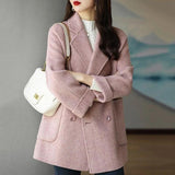 2025 Autumn And Winter New Hair, The Long Coat Female Fashion Style Loosely Show Thin And Yang Small Children's Clothing