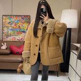 2026 Winter New Two Sides Wearing Lamb Fur Coat Women's Long Fur Integrated Locomotive Clothing Thicken Warm Coat